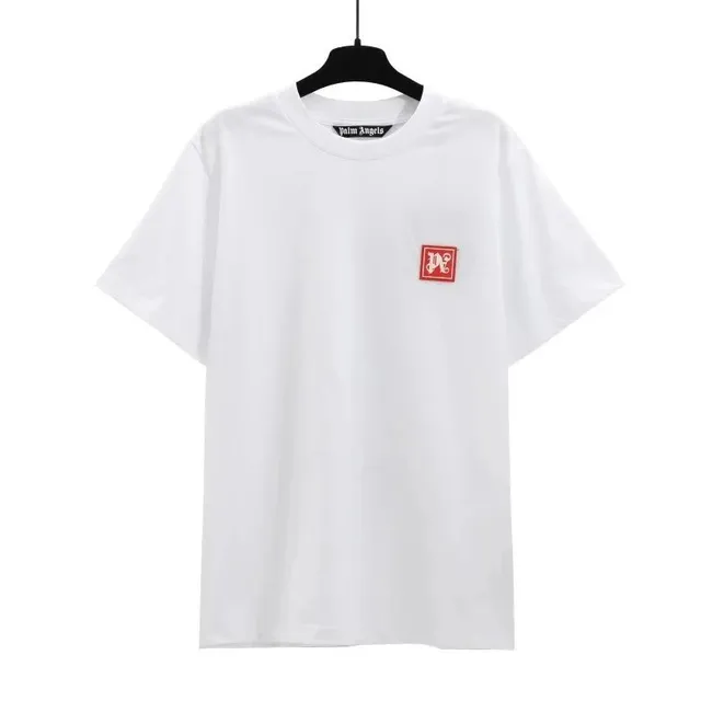 Palm Angels Logo Patch T-Shirt Red Logo Patch