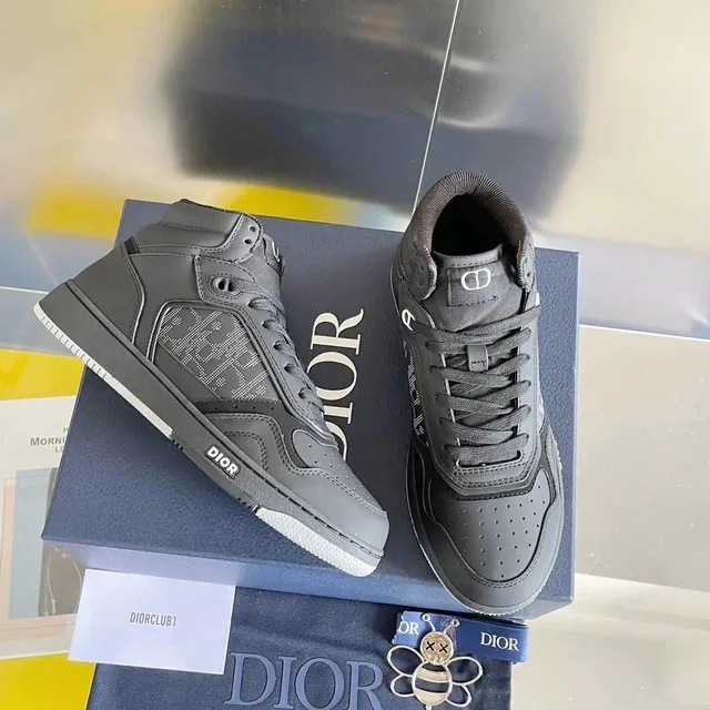 Dior B22 High-Top Monogram Grey
