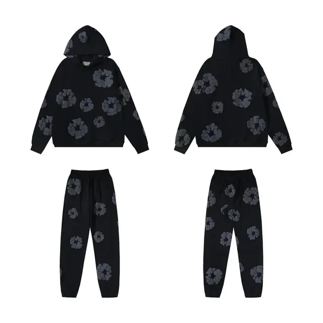 Balenciaga Flower Print Hoodie and Joggers Set