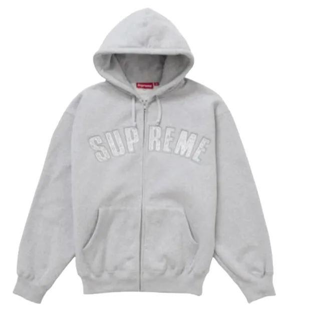 Supreme Zip-Up Hoodie Arch Logo