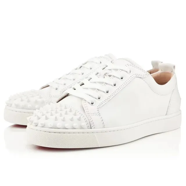 Christian Louboutin Louis Spikes All White