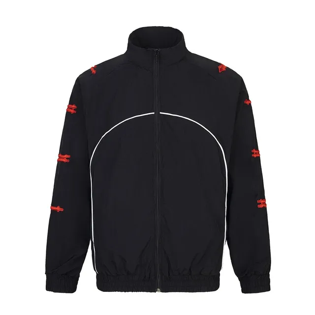 Sp5der Track Jacket Red Logo Embroidery