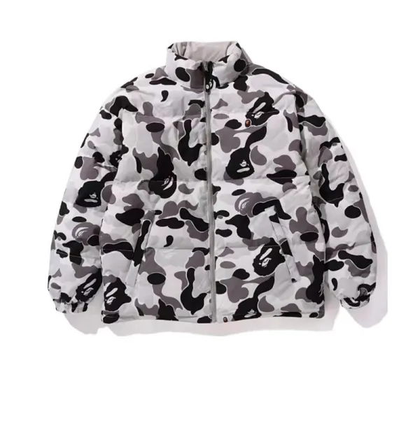 BAPE Shark Puffer Jacket Camouflage Print