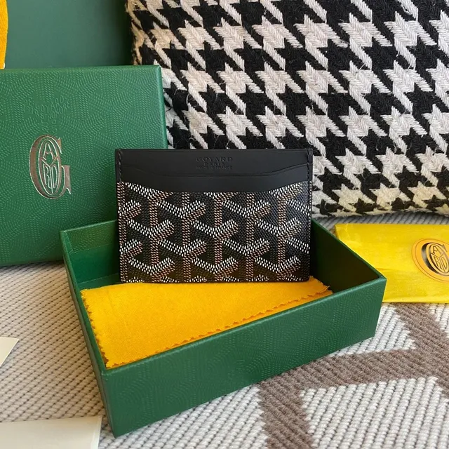 Goyard Card Holder Goyardine Canvas