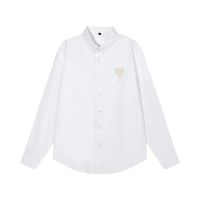 Amiri Button-Up Shirt Heart Logo