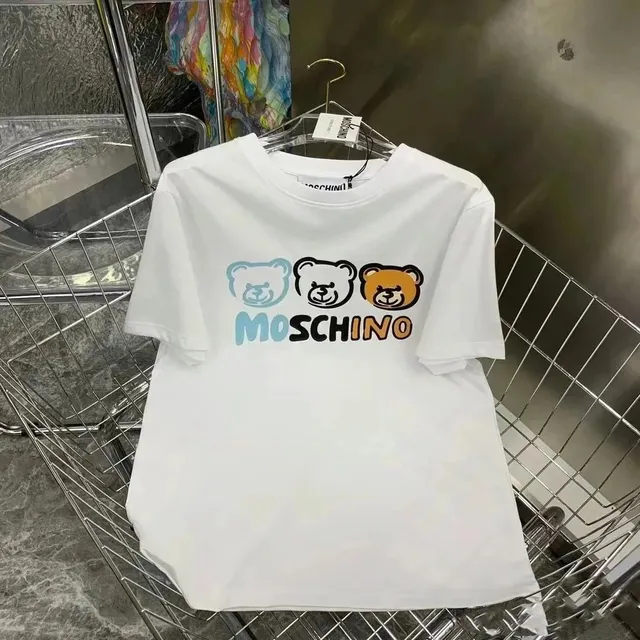 Moschino Graphic Tee Triple Bear Logo