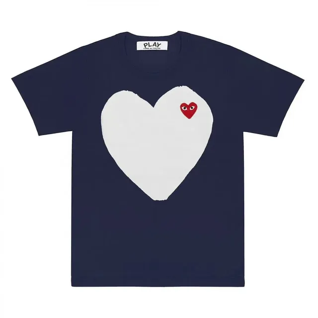 Comme des Garçons Heart T-Shirt Large Heart with Eyes