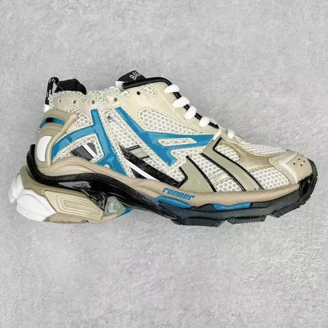 Balenciaga Speed Trainer Beige Blue
