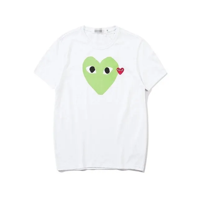 Comme des Garçons Heart T-Shirt Green Heart with Eyes