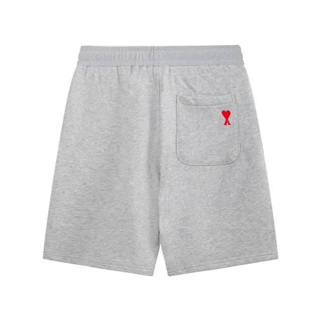 AMI Paris Cotton Sweatshorts Heart Logo