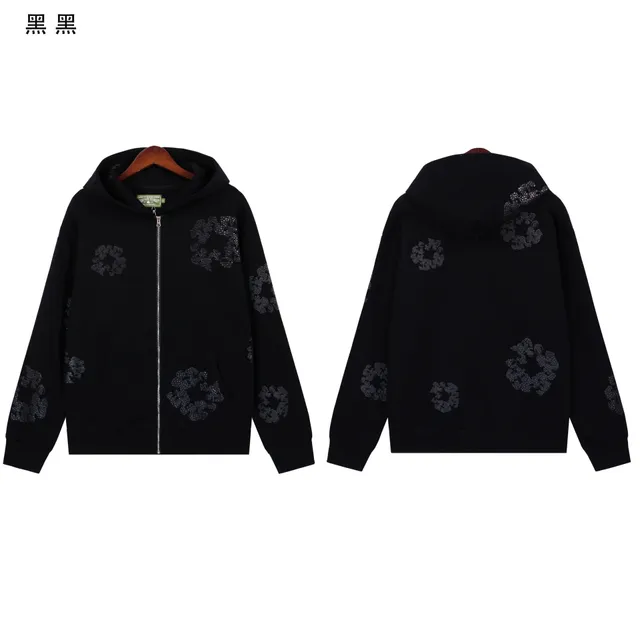 Gallery Dept. Zip-Up Hoodie Floral Embroidered