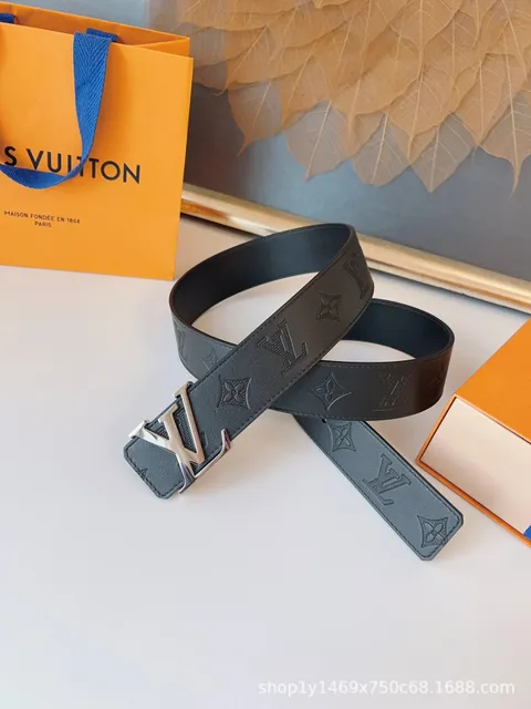 Louis Vuitton LV Initiales Belt Monogram Embossed