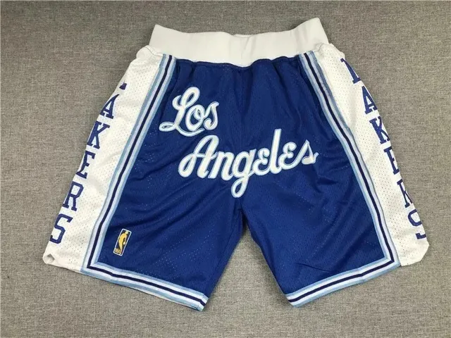 NBA × Adidas Los Angeles Lakers Mesh Shorts Team Logo Script