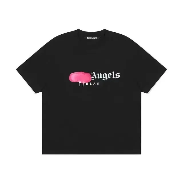 Palm Angels Graphic Tee Pink Blob Logo