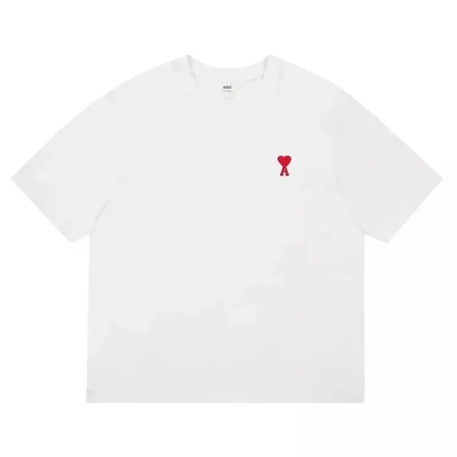 AMI Paris T-Shirt Red Heart Logo