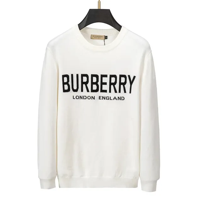 Burberry Knit Sweater Logo Intarsia