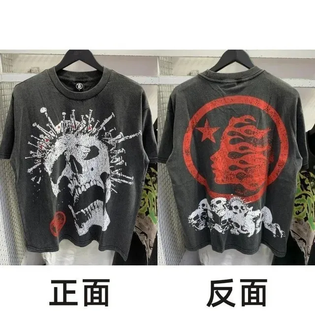 Corteiz T-Shirt Skull and Star Print