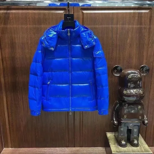 Moncler Down Jacket Glossy Royal Blue