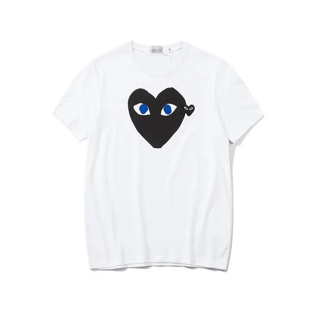 Comme des Garçons Heart Tee Black Heart with Blue Eyes