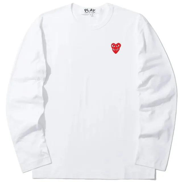 White Red stacked heart