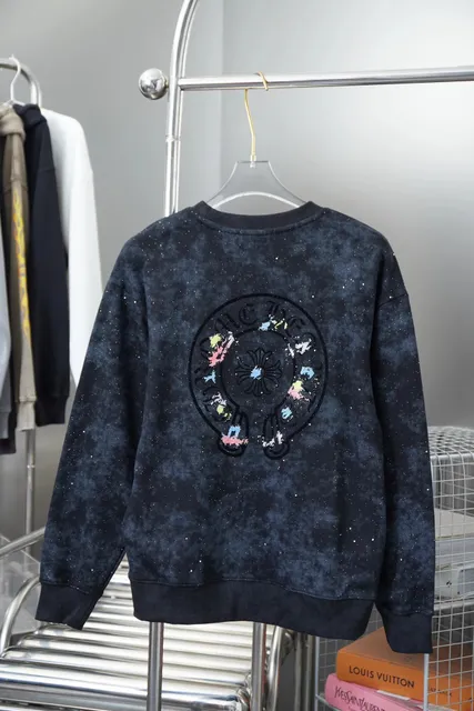 Chrome Hearts Crewneck Sweatshirt Galaxy Wash with Embroidered Logo
