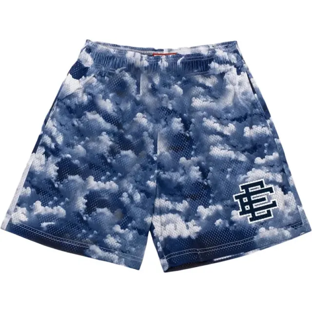 Eric Emanuel Mesh Shorts Cloud Print