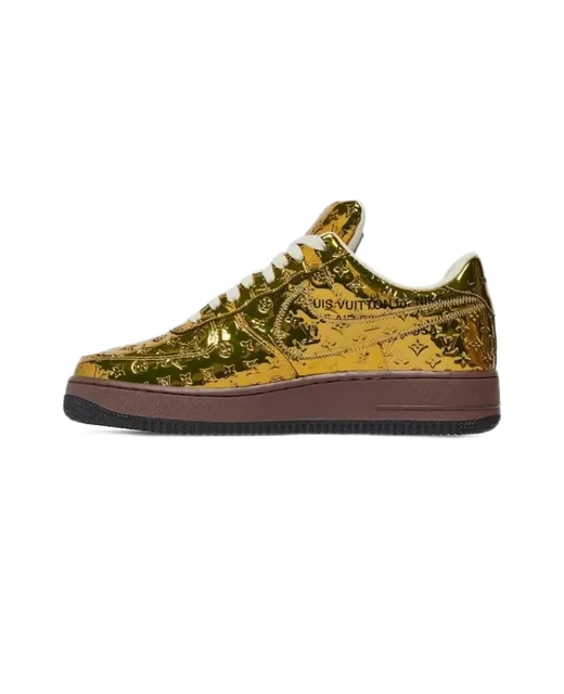 Nike × Louis Vuitton Air Force 1 Low LV Monogram Gold