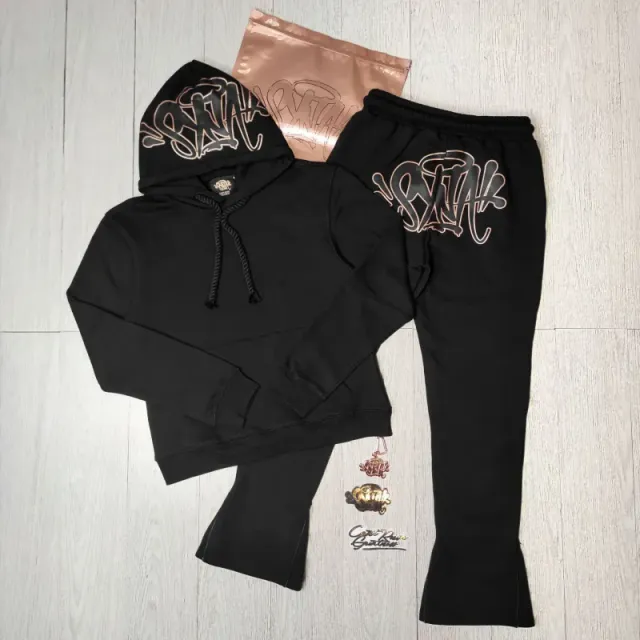 Syna World Hoodie and Joggers Set Graffiti Logo