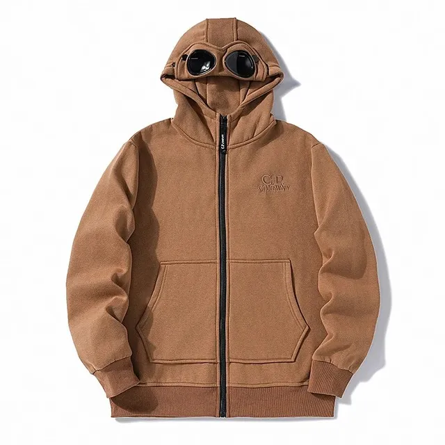 C.P. Company Goggle Hoodie Cognac
