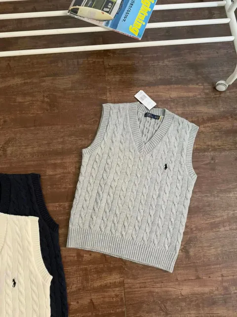 Polo Ralph Lauren Cable Knit Vest V-Neck