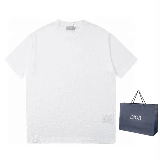 Dior T-Shirt Oblique Logo Print