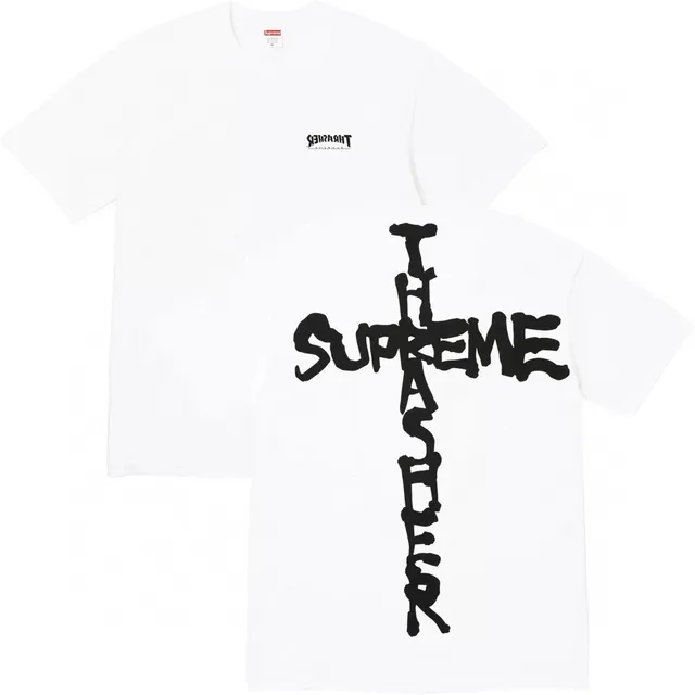 Supreme Cross Logo Tee Thrasher Collaboration