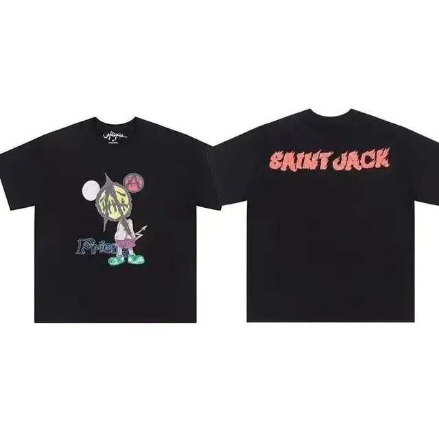 Saint Laurent Graphic T-Shirt Saint Jack Print