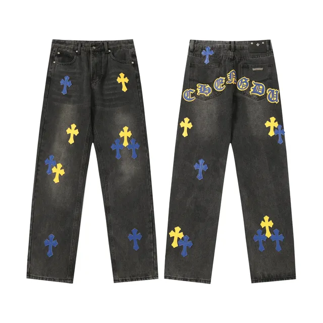 Chrome Hearts Jeans Cross Patch