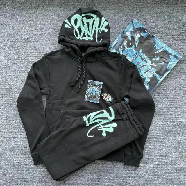 Syna World Hoodie and Joggers Set Graffiti Logo