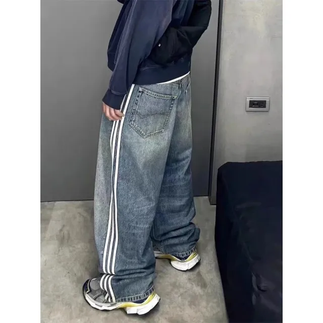 Adidas Track Stripe Jeans Wide Fit