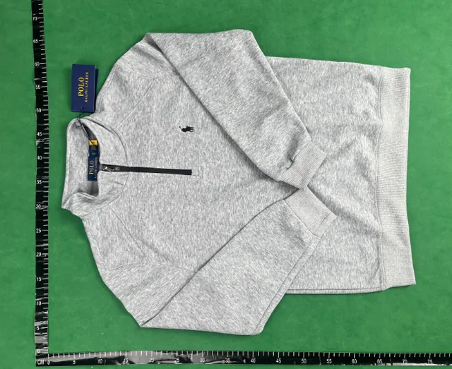 Polo Ralph Lauren Quarter-Zip Pullover Heather Grey