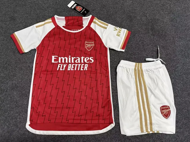 Arsenal × Adidas Home Kit 2023-24 Youth