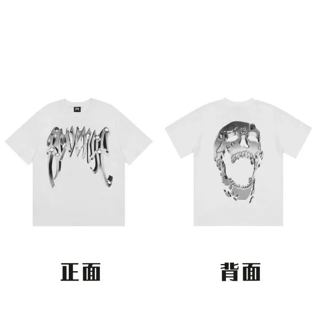 533-白色-金属骷髅