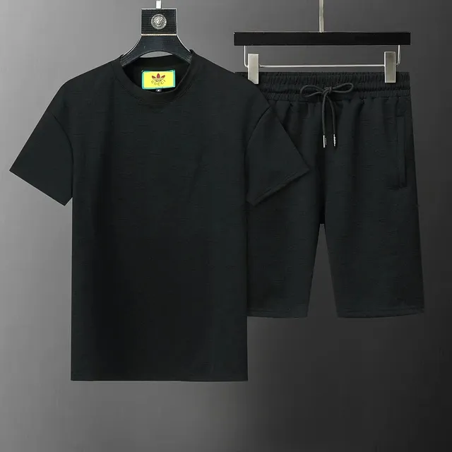 Adidas × Gucci T-Shirt and Shorts Set GG Logo Jacquard