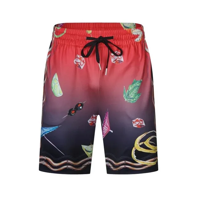 Printed Board Shorts Cocktail Motif