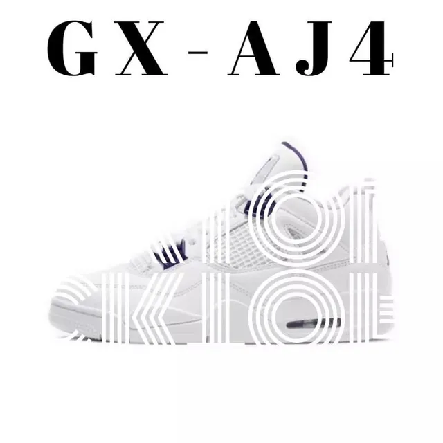 Air Jordan 4 White Purple