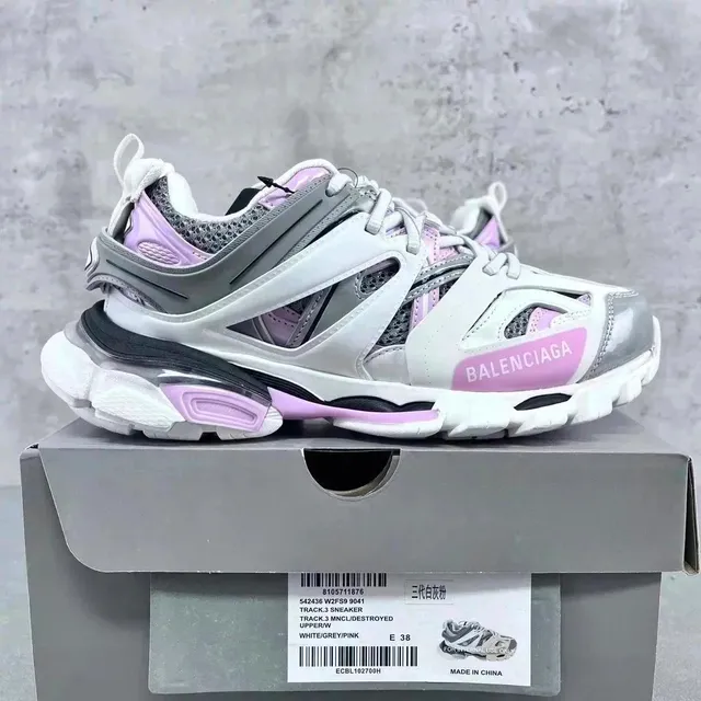 Balenciaga Track.3 Sneaker White/Grey/Pink