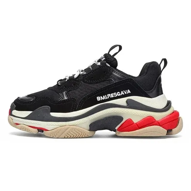 Balenciaga Triple S Black White Red