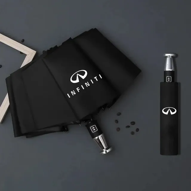 Compact Umbrella Logo Print