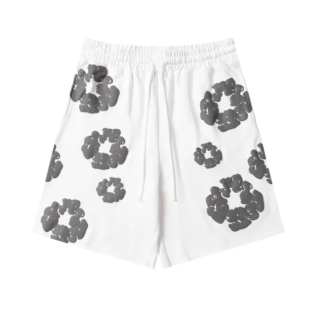 Denim Tears Logo Print Shorts Cloud Logo