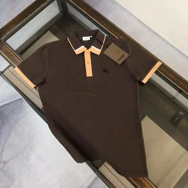 Burberry Polo Shirt Contrast Collar