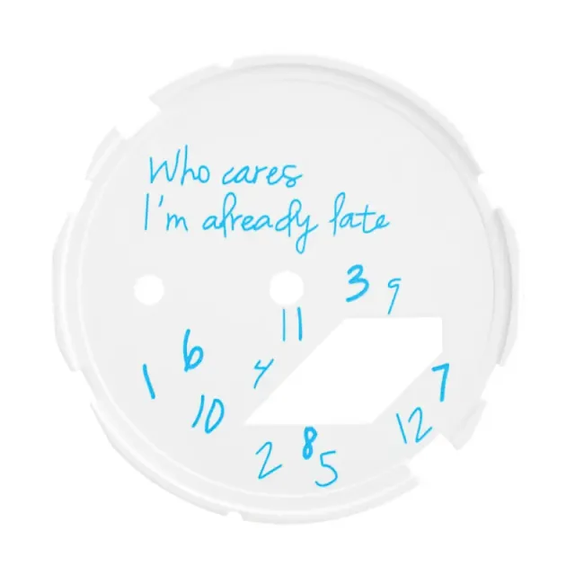 Casio Custom Dial Cover Handwritten Quote