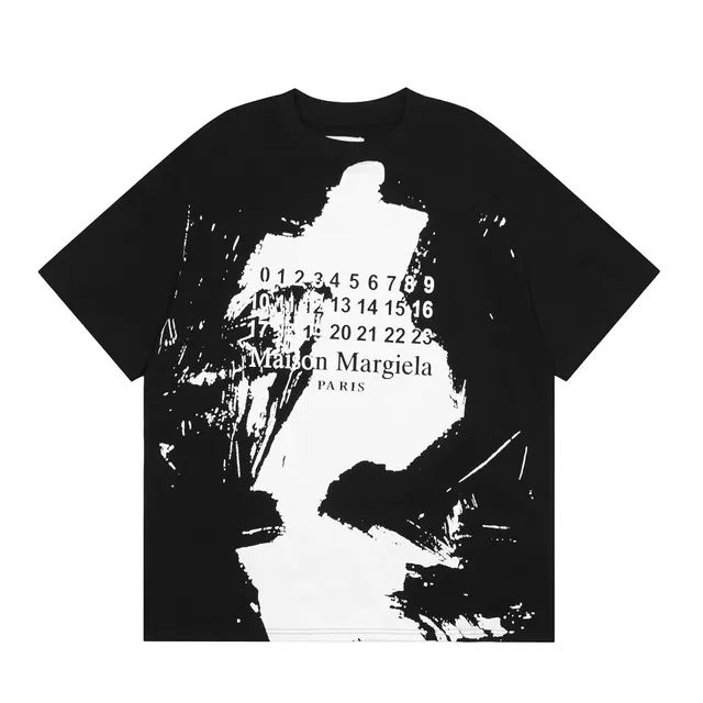 Maison Margiela Graphic T-Shirt Numbers Print