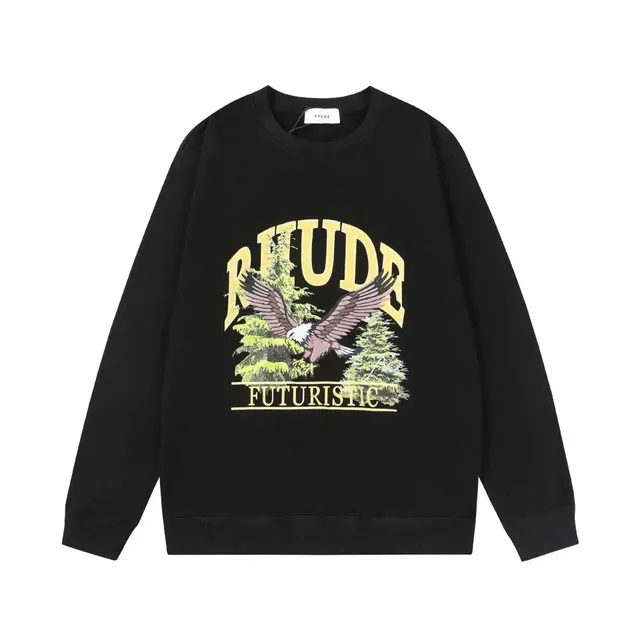 Rhude Crewneck Sweatshirt Eagle Futuristic Print